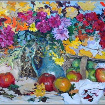 Peinture intitulée "Натюрморт "Осенние…" par Natalia B, Œuvre d'art originale, Huile