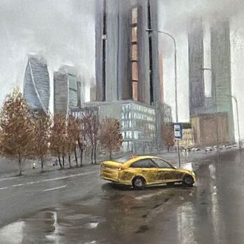 Peinture intitulée "Moscow 2022. City.…" par Natalia Balashova. Pastelist., Œuvre d'art originale, Pastel