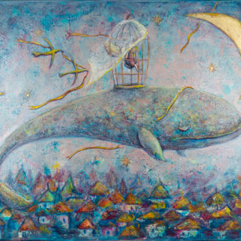 Painting titled "Morning Dreams" by Natalia Berezina (natimade), Original Artwork, Acrylic