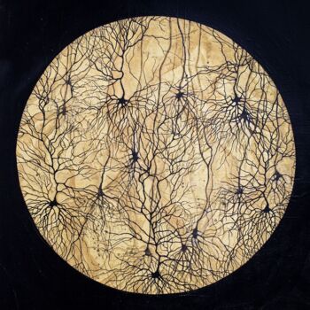 Peinture intitulée "Neurons XVII" par Natalia Bienek, Œuvre d'art originale, Acrylique Monté sur Châssis en bois