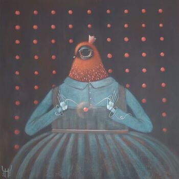 Картина под названием ""Твой главный секре…" - Наталья Чайковская, Подлинное произведение искусства, Темпера