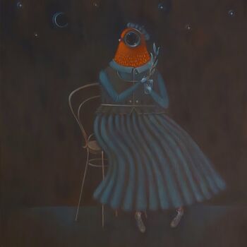 Картина под названием ""Я посадил дерево"" - Наталья Чайковская, Подлинное произведение искусства, Темпера