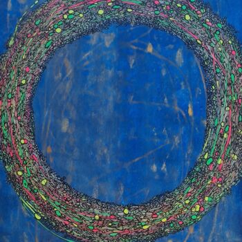 Pittura intitolato "Pozitivity Ring" da Natalia Junasova, Opera d'arte originale, Acrilico