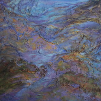 Картина под названием "Стихия воды" - Natalia Kakhtiurina, Подлинное произведение искусства, Акрил Установлен на Деревянная…