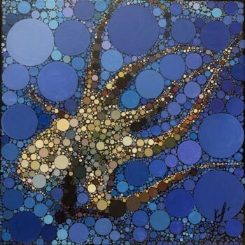 Картина под названием "Wisdom (Octopus) /S…" - Natalia Kamerton, Подлинное произведение искусства, Акрил