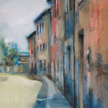 「Side street of Fior…」というタイトルの絵画 Natalia-Khromykhによって, オリジナルのアートワーク, オイル