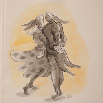 Desenho intitulada "Танец" por Natalia Kucherenko, Obras de arte originais, Outro