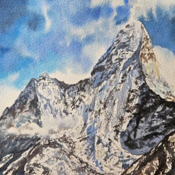 "Blue mountains" başlıklı Tablo Natalia Kuznetsova tarafından, Orijinal sanat, Suluboya