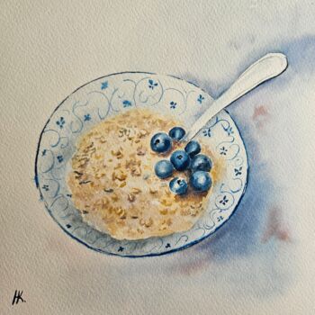 Malarstwo zatytułowany „"Porridge,sir" or a…” autorstwa Natalia Kuznetsova, Oryginalna praca, Akwarela