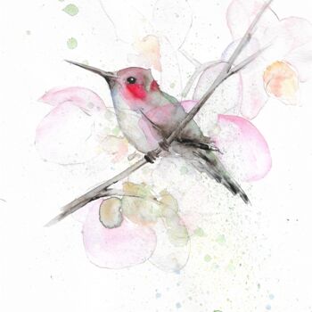 "bird 3" başlıklı Tablo Наталья Марьямова tarafından, Orijinal sanat, Suluboya