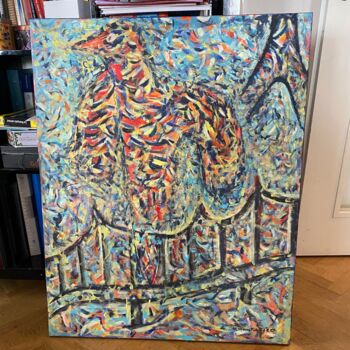 Painting titled "Retour éternel" by Natalia Monastersky, Original Artwork, Acrylic