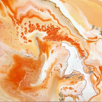 Ζωγραφική με τίτλο "Orange paradise" από Natalia Pechenkina, Αυθεντικά έργα τέχνης, Ακρυλικό