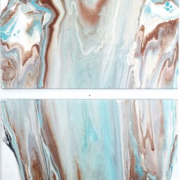 Pintura titulada "cut stone" por Natalia Pechenkina, Obra de arte original, Acrílico Montado en Bastidor de camilla de madera