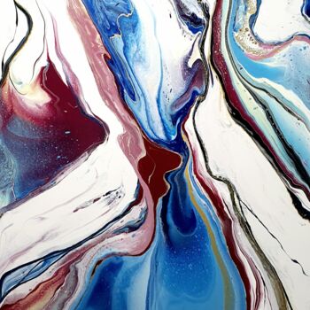 Картина под названием "Blue Morpho" - Natalia Pechenkina, Подлинное произведение искусства, Акрил Установлен на Деревянная р…