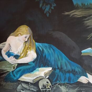 Painting titled "Maria Magdalena" by Natalia Polivko, Original Artwork, Acrylic