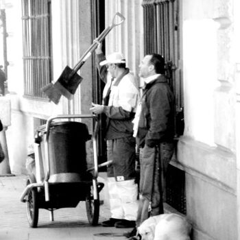 Fotografia intitulada "Dormido en la ciuda…" por Natalia Quiroga, Obras de arte originais