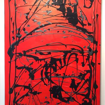 Картина под названием "Up and Down" - Natalia Rose, Подлинное произведение искусства, Акрил Установлен на Деревянная рама дл…