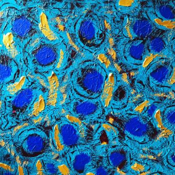 Ζωγραφική με τίτλο "Bora Bora" από Natalia Rose, Αυθεντικά έργα τέχνης, Ακρυλικό