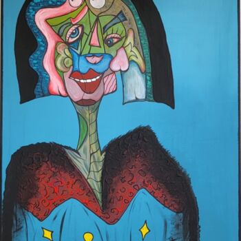 Peinture intitulée "Lady Picasso" par Natalia Roth, Œuvre d'art originale, Acrylique