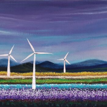 Painting titled "Open field #8" by Natalia Toderica, Original Artwork, Acrylic