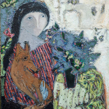 绘画 标题为“One spring day” 由Natalia Yanekina, 原创艺术品, 油 安装在木板上