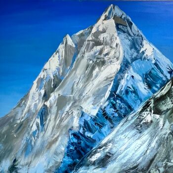 Ζωγραφική με τίτλο "Mountain oil painti…" από Natalia Yangalycheva, Αυθεντικά έργα τέχνης, Λάδι