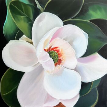 "Magnolia oil painti…" başlıklı Tablo Natalia Yangalycheva tarafından, Orijinal sanat, Petrol
