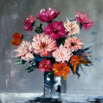 Pintura intitulada "Eternal Blossom" por Natalia Yangalycheva, Obras de arte originais, Óleo