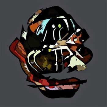 Digitale Kunst getiteld "Head" door Natalicio Borges Jr, Origineel Kunstwerk, 2D Digital Work