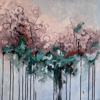 Ζωγραφική με τίτλο "Apple blossom" από Natalie Aleksejeva (NatalieVerve), Αυθεντικά έργα τέχνης, Ακρυλικό Τοποθετήθηκε στο Ξ…