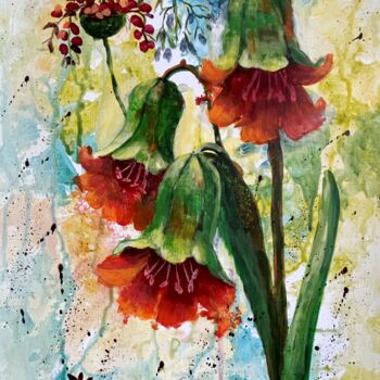 Malarstwo zatytułowany „Flower Sympnony No.…” autorstwa Natalie Aleksejeva (NatalieVerve), Oryginalna praca, Akryl