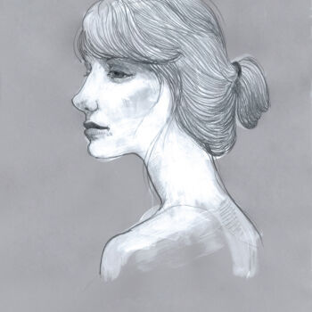 Drawing titled "You are beautiful" by Natalie Levkovska, Original Artwork, Gouache