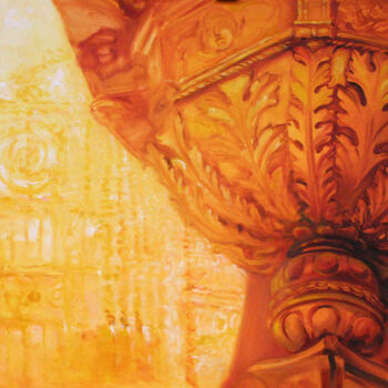 Pintura intitulada "The Golden Chalice" por Natalie Levkovska, Obras de arte originais, Óleo