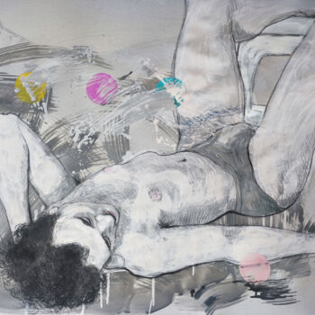 제목이 "Body perspective"인 그림 Natalie Levkovska로, 원작, 구아슈