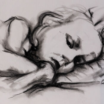 Drawing titled "Child" by Natalie Roy, Original Artwork, Charcoal