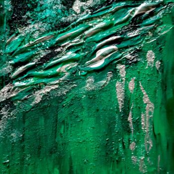 Peinture intitulée ",, Sea Rhapsody 2,," par Natalie Rybka, Œuvre d'art originale, Huile Monté sur Châssis en bois