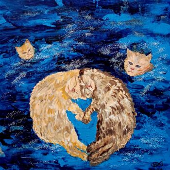 Картина под названием ",,Navy Seals,," - Natalie Rybka, Подлинное произведение искусства, Масло Установлен на Деревянная рам…