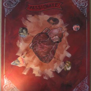 Pintura intitulada "passionate heart" por Natalie Vann, Obras de arte originais