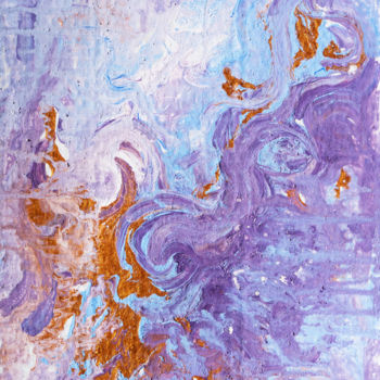 Ζωγραφική με τίτλο "Purple dream" από Nataliia Belozerova, Αυθεντικά έργα τέχνης, Ακρυλικό