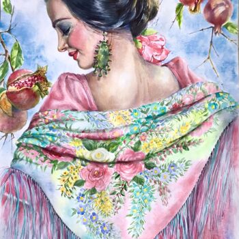 Pintura titulada "Granada." por Nataliia Savchuk, Obra de arte original, Acuarela