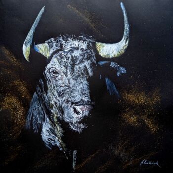 Pittura intitolato ""Madrid. Bullfighti…" da Nataliia Savchuk, Opera d'arte originale, Acquarello