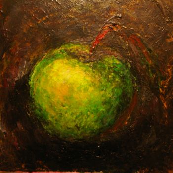 Pintura titulada "Green Apple" por Nataliya Bagatskaya, Obra de arte original, Oleo