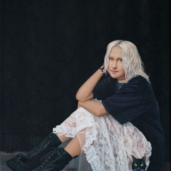Peinture intitulée "Contemporary portra…" par Nataliya Bagatskaya, Œuvre d'art originale, Acrylique