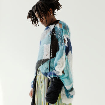 纺织艺术 标题为“HANDMADE SWEATER” 由Nataliya Gross, 原创艺术品, 线