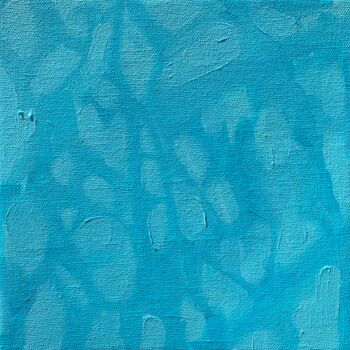 Ζωγραφική με τίτλο "Shadow Turquoise 9" από Nataliya Lemesheva, Αυθεντικά έργα τέχνης, Λάδι