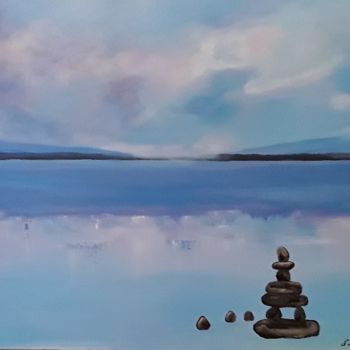 Painting titled "Mrs Pebble is Dream…" by Nataly. Adam, Original Artwork, Acrylic