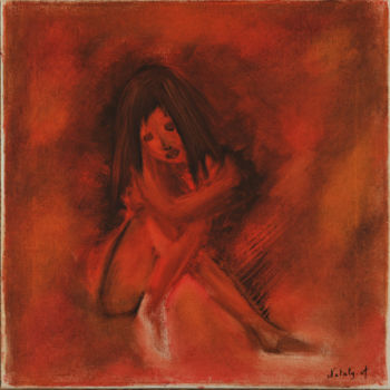 绘画 标题为“Recueil d'une-femme…” 由Nataly. Adam, 原创艺术品, 油