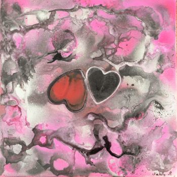 Painting titled "A Contre Coeur/unwi…" by Nataly. Adam, Original Artwork, Acrylic