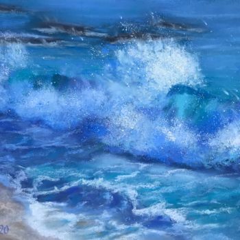 Malerei mit dem Titel "Your Wave" von Nataly Mikhailiuk, Original-Kunstwerk, Pastell