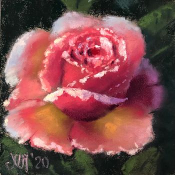 Картина под названием "Portrait of a Rose…" - Nataly Mikhailiuk, Подлинное произведение искусства, Пастель
